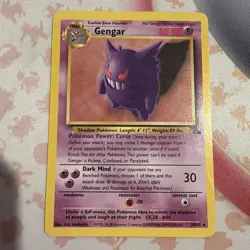Pokemon Card Gengar 20/62 Fossil Rare Non Holo WOTC LP/EXC - Image 1
