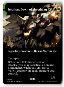 Felothar, Dawn of the Abzan (Borderless) 358 Tarkir: Dragonstorm MTG NM - Image 1