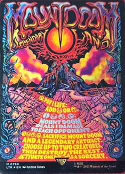 Mount Doom (Borderless Poster) Foil - Uni Beyond: LOTR Middle Earth - NM - Image 1