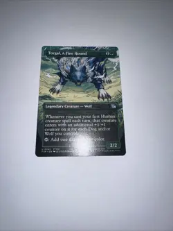 Torgal, A Fine Hound (Borderless) - 345 - FINAL FANTASY- Near Mint - MTG - Image 1