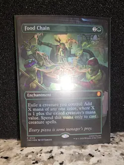 TMNT MTG - Food Chain Borderless Commander Promo Foil (Near Mint) - Image 1