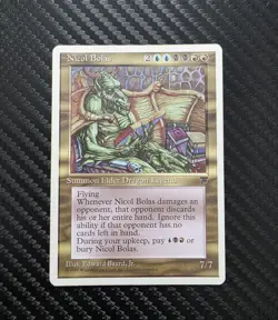 Wizards Nicol Bolas Chronicles Rare Legendary Creature 7/7 Red Blue Black - Image 1