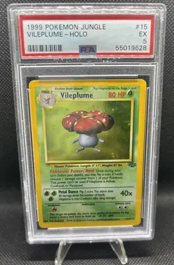 Pokemon 1999 Jungle VILEPLUME HOLO PSA 5 - Image 1