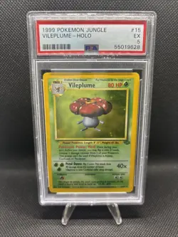 Pokemon 1999 Jungle VILEPLUME HOLO PSA 5 - Image 2