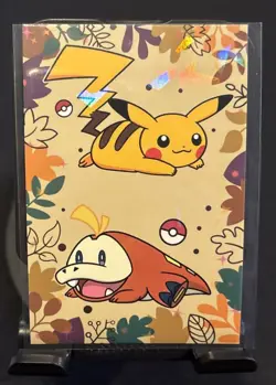 Rare Pokemon Card Database Full Art Cute Pikachu And Fuecoco Collab Card Low Pop - Image 1