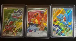 Pokemon First Partner Illustration MEP Bulbasaur Charmander Squirtle 037 038 039 - Image 1