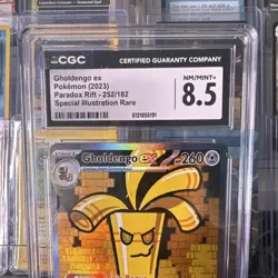 Pokemon Gholdengo ex Paradox Rift Special Illustration Rare CGC 8.5 Holo - Image 2