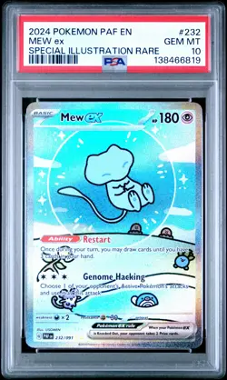 Mew EX 232/091 Special Illustration Rare Pokemon PSA 10 *819 - Image 1