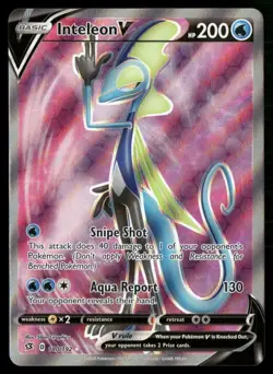 Inteleon V (Full Art) SWSH02: Rebel Clash 180/192 NM Pokemon TCG - Image 1