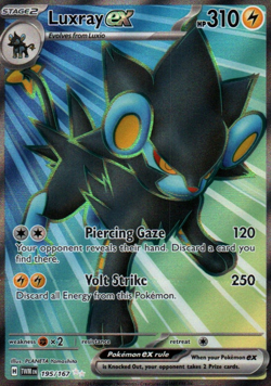 Pokemon Luxray ex 195/167 Sv06: Twilight Masquerade Holo - Image 3