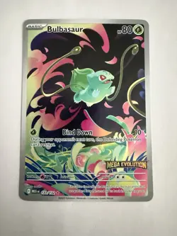 Pokemon TCG Bulbasaur Stamped Holo Mega Evolution 133/132 NM - Image 1