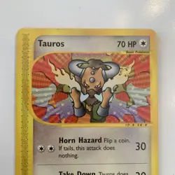 Mp-Lp Tauros 133/165 Expedition Base Set Pokemon Yuichi Sawayama - Image 2
