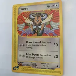 Mp-Lp Tauros 133/165 Expedition Base Set Pokemon Yuichi Sawayama - Image 4
