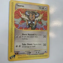 Mp-Lp Tauros 133/165 Expedition Base Set Pokemon Yuichi Sawayama - Image 5