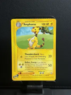 Pokemon 2002 Aquapolis - Ampharos - Non-Holo Rare - NM - 1/147 - Image 1