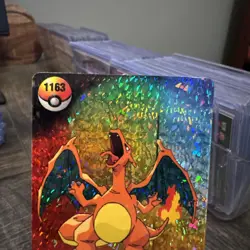 Pokemon CHARIZARD and LAPRAS Pocket Monsters Holo Prism Vending Sticker #1163 - Image 2