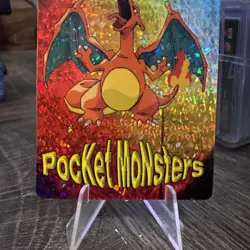 Pokemon CHARIZARD and LAPRAS Pocket Monsters Holo Prism Vending Sticker #1163 - Image 3