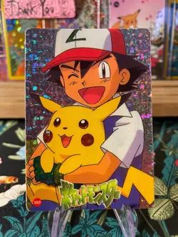 Pikachu Ash 103Vintage Vending Sticker! Pokemon Read Description - Image 1