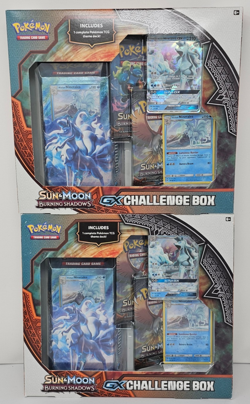 *TWO* BOTH Pokemon Sun Moon Burning Shadows GX Challenge Box Factory Sealed - Image 1