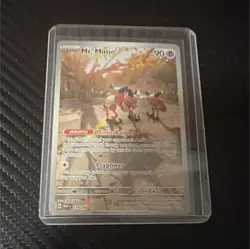 Pokemon Mr. Mime 179/165 SV: Scarlet & Violet 151 Illustration Rare Holo 90 HP - Image 1