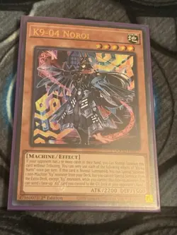 Yugioh K9-04 Noroi DOOD-EN025 Doom of Dimensions 1st Edition - Image 2