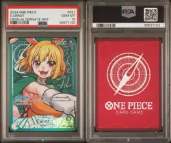 One Piece Two Legends Carrot OP08-021 Leader Alt Art English PSA 10 - Image 2
