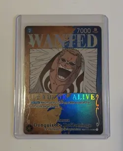 Donquixote Doflamingo ST03-009 Wanted Poster SP Rare One Piece English-Clean - Image 1