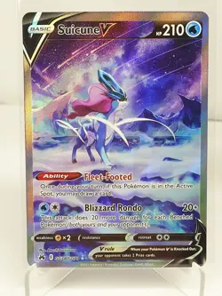 Suicune V Alt Crown Zenith Galarian Gallery GG38 Pokemon Card Near Mint - Image 1