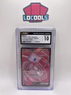 CGC 10 Mew Ex 195/165 Japanese 151 2023 Pokemon Card Full art 1132 - Image 1
