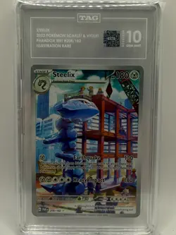 Steelix 208/182 Sv04: Paradox Rift Holo Rare Pokemon TCG Card TAG 10 GEM MINT - Image 1