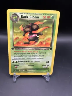 Dark Gloom 36/82 1st Edition Team Rocket Uncommon Pokemon Card WOTC - Image 1
