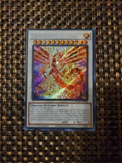 Crimson Dragon Yu-Gi-Oh Card DUNE-EN038 Duelist Nexus 1st Edition Secret Rare. - Image 1