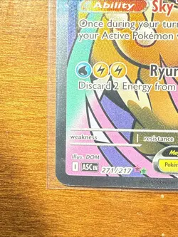 Pokemon Mega Dragonite EX Full Art Holo Card 370 HP 271/217 - Image 5