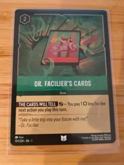 Lorcana Dr. Facilier's Cards (FOIL) The First Chapter M/NM Free UK P&P - Image 1