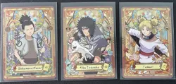 Naruto Kayou Earth Scroll SP Lot 3 Cards Shikamaru Kiba Temari NM - Image 1