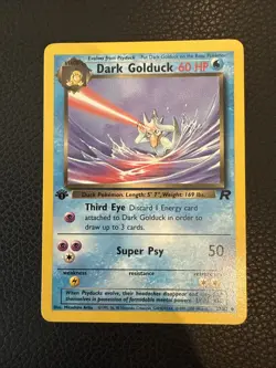 Dark Golduck - 37/82 - Uncommon - 1st Edition Team Rocket - Pokemon Card - MP - Image 1