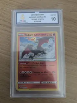Radiant Charizard 20/159 Crown Zenith Pokemon Card TCG Graded MGC Gem Mint 10 - Image 1