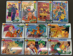 Lot of 10 PRISM Carddass Vending Bandai Japanese Pokemon Card NRMT **Read** - Image 1