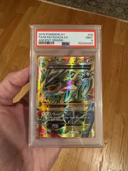 M Rayquaza EX Shiny Full Art Holo PSA 9 XY-Ancient Origins Rare Card 98/98 - Image 4