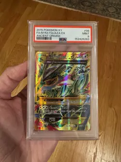 M Rayquaza EX Shiny Full Art Holo PSA 9 XY-Ancient Origins Rare Card 98/98 - Image 5