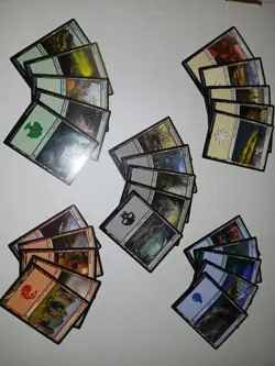 magic the gathering unique 100 basic land set - Image 1