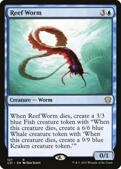 MTG Reef Worm ** Commander 2021 ** English (NM) - Image 1