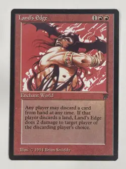 Land’s Edge Legends MP Moderate Play MTG Magic The Gathering - Image 1