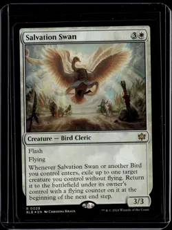 Salvation Swan - 28 - Foil - BLB - NM - MTG Magic the Gathering - Image 1