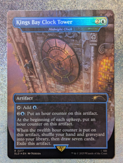 Kings Bay Clock Tower - Midnight Clock Secret Lair Drop Rainbow Foil - Image 1