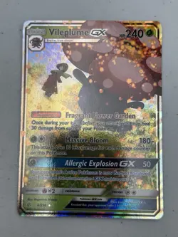 Vileplume GX 4/236 Cosmic Eclipse Ultra Rare Pokemon Card NM - Image 1