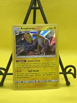 Pokemon TCG Ampharos Holo Rare Lost Thunder 78/214 Near Mint - Image 1