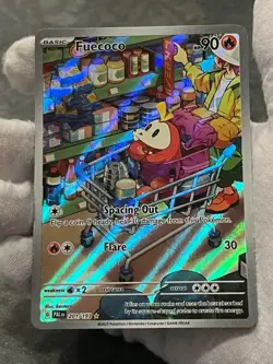 Pokemon TCG Fuecoco 201/193 Holo Illustration Rare Paldea Evolved LP - Image 3