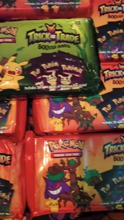 🔥Lot Pokemon 2024Trick Or Trade x9 & x1-2023 BOOster Bundle-10 sealed packages - Image 2
