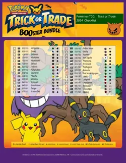 🔥Lot Pokemon 2024Trick Or Trade x9 & x1-2023 BOOster Bundle-10 sealed packages - Image 5